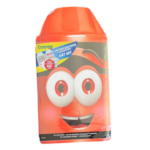 Crayola Limited Edition Angie Orange Red 60 pc Art Set